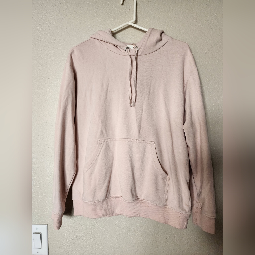 H&M Basic Basique Hoodie, Women's Size Small Light Pink H&M Hoodie